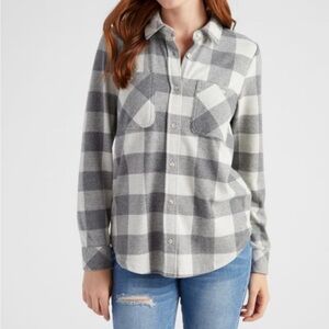 Thread & Supply Gray Checkered Shirt